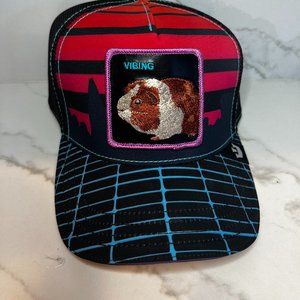 NEW Goorin Bros Farm Trucker Hat - VIBING HAMSTER "FINISH LAST"